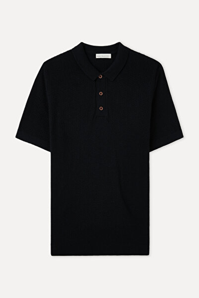 Mudo Polo Collar Short Sleeve Knitwear Sweater