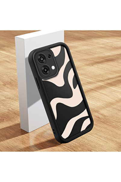 Hontinga حافظة هاتف OPPO A6 Pro 4G متوافقة مع نمط مموج من السيليكون الناعم ال...