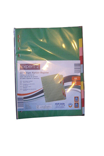 OEM Set of 20 dividers for A4 Expertiz folders, cardboard, multicolor