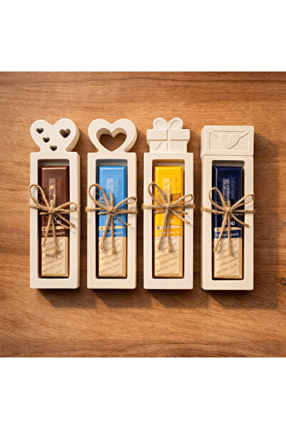 OEM Set 4 decoratiuni ipsos pentru cadou Pasti, 11x3cm