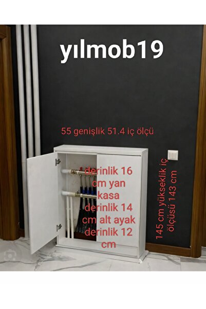 yılmob19 Kombi altı boru gizleme 55*145-20