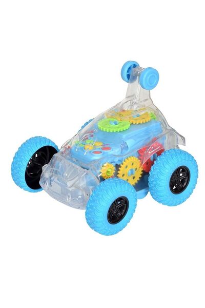 Rally Musical Toy Battery Operated Transparent Gear Concept Stunt Car
