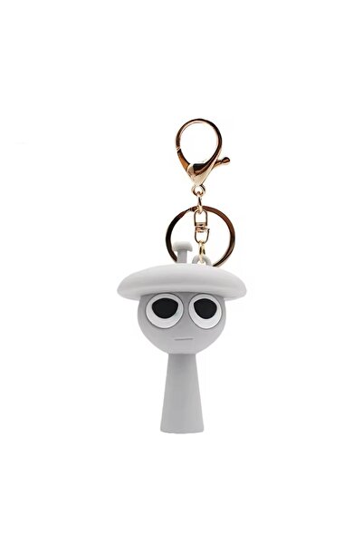 Avaleea Sprunki Keychain Figurinewhite gray6cm