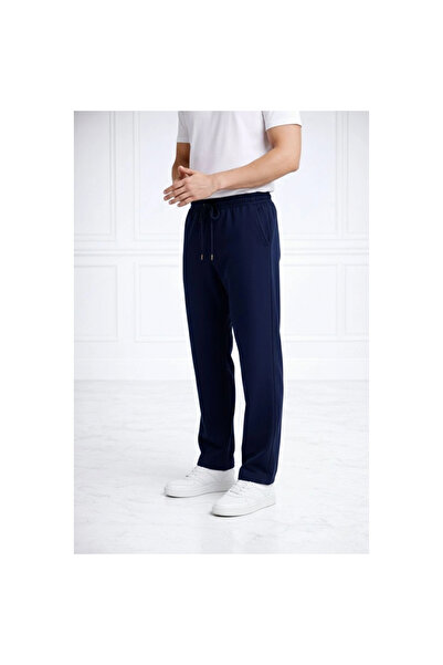 Narnuga Men's straight leg elastic waist drawstring casual sports sweatpants ...