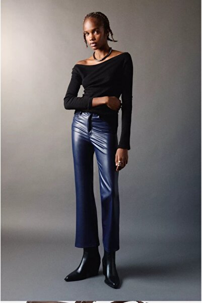 Buti Allbucks Pull-Bear, Suni̇ D Leather Bell Pants Abpnb3772