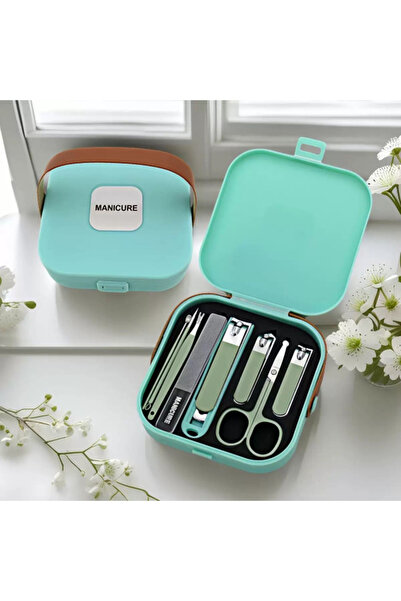 TTT مجموعة مانيكير مكونة من 8 قطع، حقيبة قطعة