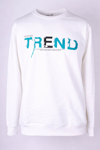 trender 26YG08000051 سويت شيرت رجالي بطباعة تريند بياقة 0