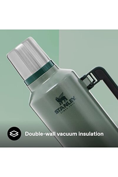 moontime alaçatı Yeşil Vakumlu Çelik Termos 2.3 Litre, Dayanıklı ve Şık Tasarım