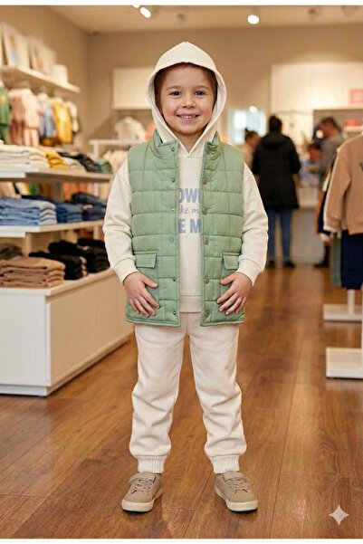 Yağmur Giyim Set 3-piese pentru băieți Necix geacă cu puf set cu vestă 3-6 an...