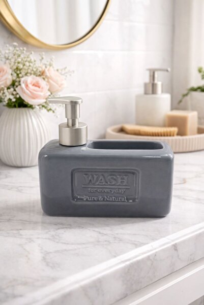 NEWNOW Lunessa Porcelain Liquid Soap Dispenser – Modern Bathroom Dispenser