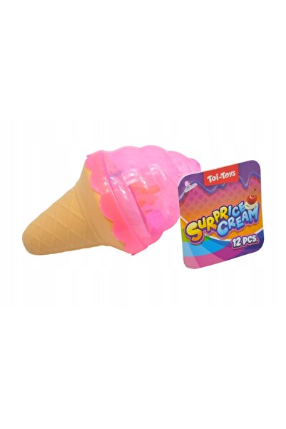 Toi-Toys Изненадваща играчка-сладолед със скрита фигурка, розова