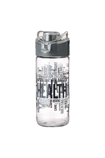 OEM Sports Water Bottle 500 ml with Flip Cap, Sheer/Grey, for Fitness and Cam...