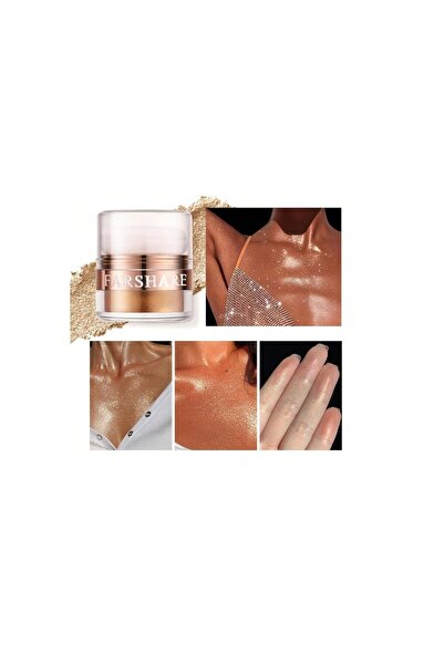 Farshare Işıltılı Vücut, Saç ve Yüz Parlatıcı Toz Sprey - 3g Highlighter (Güm...