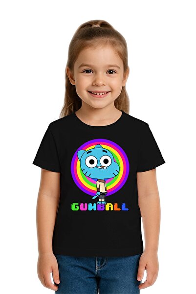 SEDİRLİ Tricou unisex pentru copii Gumball cu imprimeu bumbac moale țesături ...