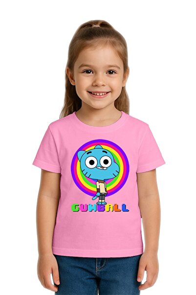 SEDİRLİ Tricou unisex pentru copii Gumball cu imprimeu bumbac moale țesături ...