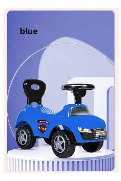 Rally Kids Ride On Car with Steering Wheel and Backrest