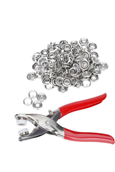 Privo Metal Çıtçıt Düğme Pensesi Çıtçıt Montaj Seti Bebek Kıyafeti Gömlek İçi...