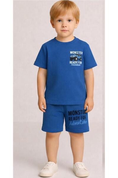 McA all inclusive طقم شورت صيفي للأولاد من Monster مطبوع