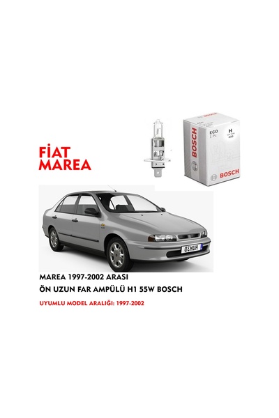 Bosch MAREA 1997-2002 ARASI ÖN UZUN FAR AMPÜLÜ H1 55W (1ADET)