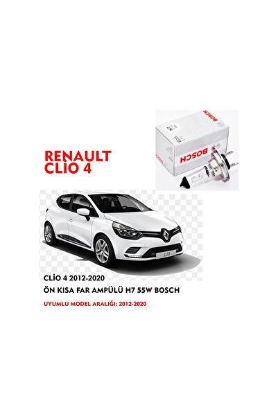 Bosch CLİO 4 2012-2020 ÖN KISA FAR AMPÜLÜ H7 55W (1ADET)