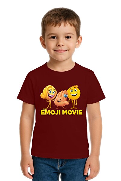 SEDİRLİ Unisex Emoji Printed Kids T-Shirt Cotton Count Combed Cotton Fabric