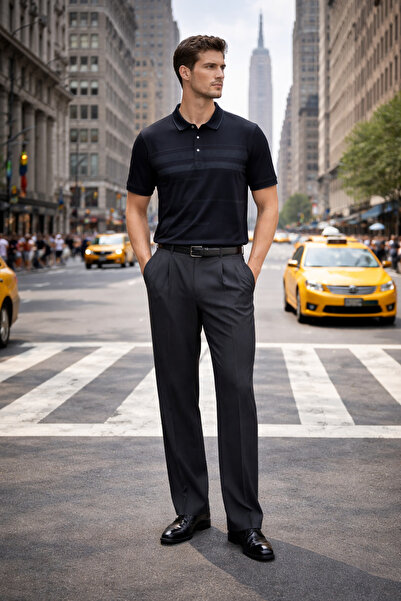 Maccali Ανδρικό μπλουζάκι με λαιμόκοψη πόλο Βαμβάκι τεμαχίων Premium Comfort ...