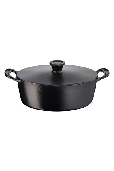 TEFAL Caserolă din fontă E2125455, 5,1 l, 45 cm, formă ovală, până la 250°C, ...
