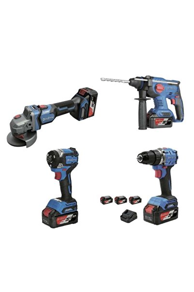 Dong Cheng DongCheng DCKIT39 4'lü Set Kırıcı Delici + Darbeli Vidalama + Tork...