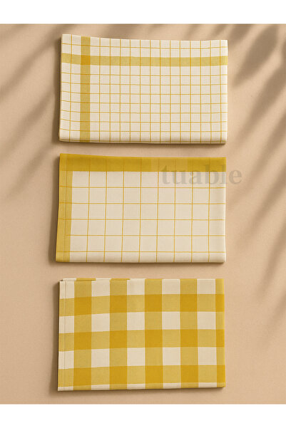 Tuable Monika 3-dijelni žuti set od Pamuk kuhinjskih krpa 45x65 cm – upijaju ...