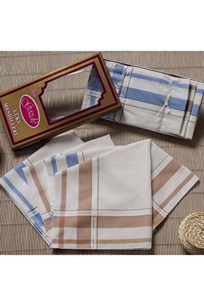 SUNDOKU HOME Șervețele de buzunar din material textil în cutie 40x40 cm – 12 ...