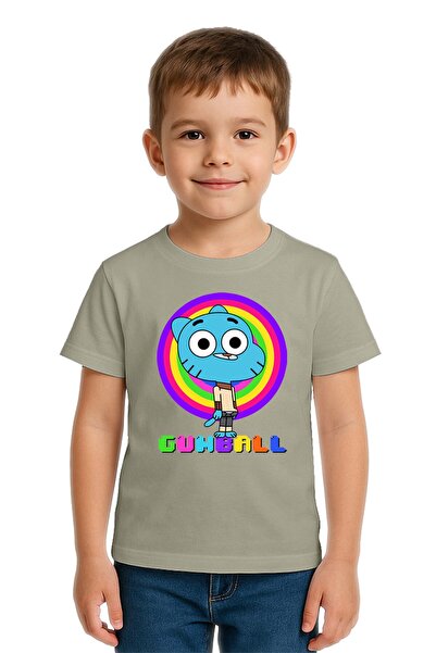 SEDİRLİ Unisex Gumball Printed Kids T-Shirt Cotton Combed Cotton Fabric