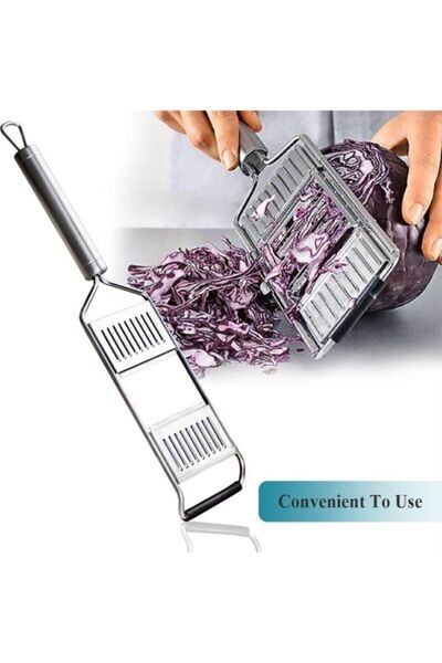 Saule 3 Başlıklı Saplı Kaymaz Rende Meyve Ve Sebze Dilimleyici Jülyen Kesici ...