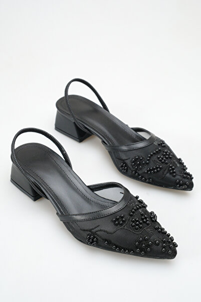 meyra'nın ayakkabıları Plasă de pescuit cu pietre pentru femei pantofi cu toc...