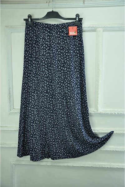 elma abone Plus Size Pigment Combed Cotton Elastic Mother's Skirt