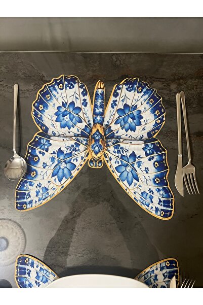 MİNOZA Παραδοσιακό Σχέδιο Πεταλούδας με Μοτίβο Πλακιδίων με τύπωμα Κοπή με λέ...