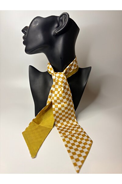 BHR AKSESUAR Patterned Thin Scarf, Ribbon (6X85 cm)