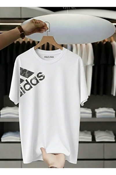 İnazuma Outdoors Unisex Oversized Printed Cotton Crew Neck Short Sleeve White...