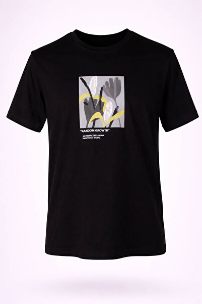 trender 26Y595000006 Men's T-Shirt Random O Neck Printed