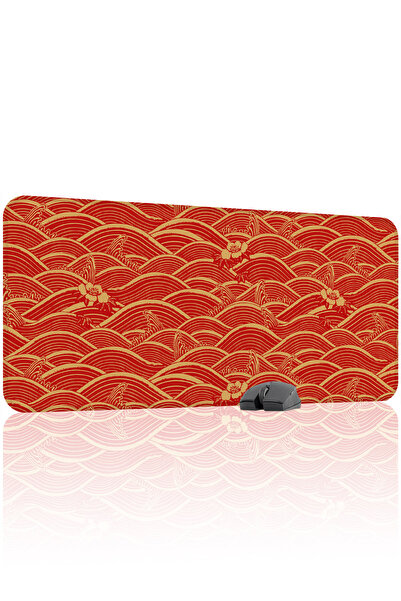 mousepad bastir لوحة ماوس الألعاب المطاطية المخيطة بنمط صيني مانع للانزلاق V3...