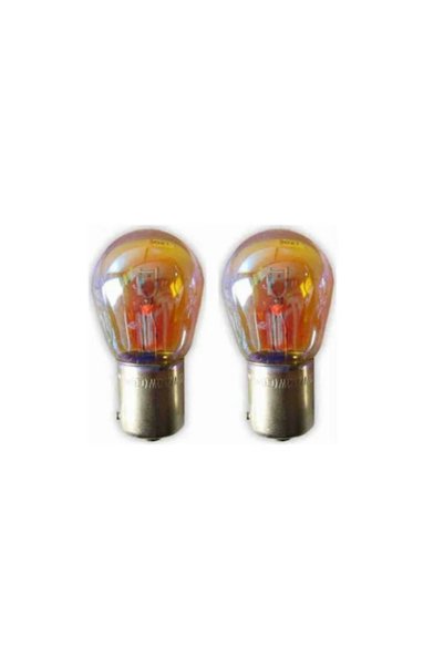 ZEMBİL 2 Adet 12V P21/5W Çift Duy Yakın Tırnak Amber Diadem Ampul BAZ15D