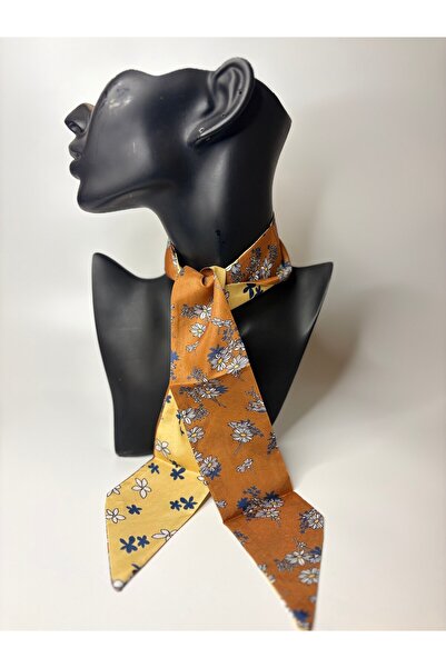 BHR AKSESUAR Patterned Thin Scarf, Ribbon (6X85 cm)