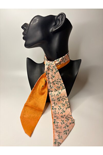 BHR AKSESUAR Patterned Thin Scarf, Ribbon (6X85 cm)