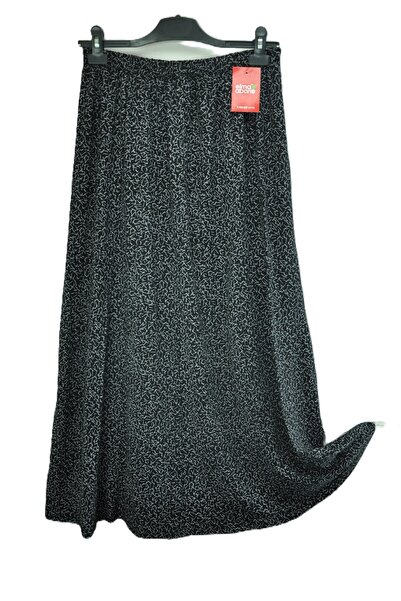 elma abone Plus Size Pigment Combed Cotton Elastic Mother's Skirt