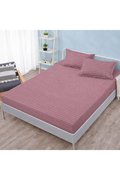 Patul Husa de pat cu elastic 180x200 + 2 Fete de Perna 50x70, Damasc