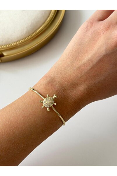 Charmist 14K Çelik Üzeri Altın Kaplama Figürlü Bilezik