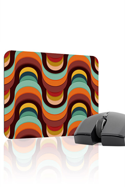 mousepad bastir لوحة ماوس الألعاب المطاطية المخيطة طراز ريترو 60s مانع للانزل...