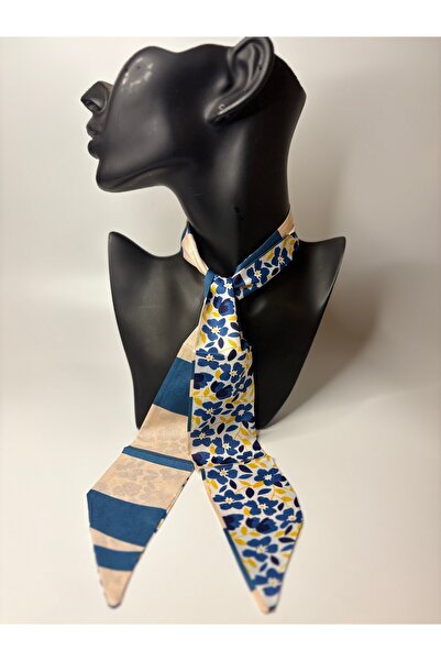 BHR AKSESUAR Patterned Thin Scarf, Ribbon (6X85 cm)