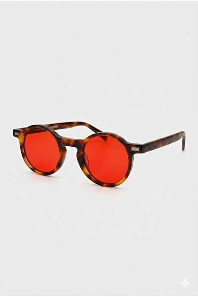 Quantum Brown Red Glass Unisex Sunglasses 45 mm
