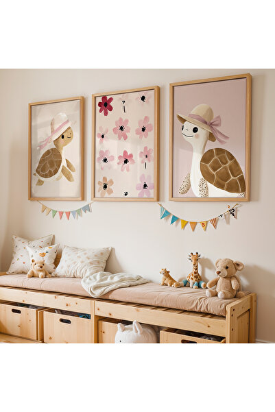Artiera Σετ ζωγραφικής 3 τεμαχίων με ξύλινο πλαίσιο για κοριτσίστικο δωμάτιο ...