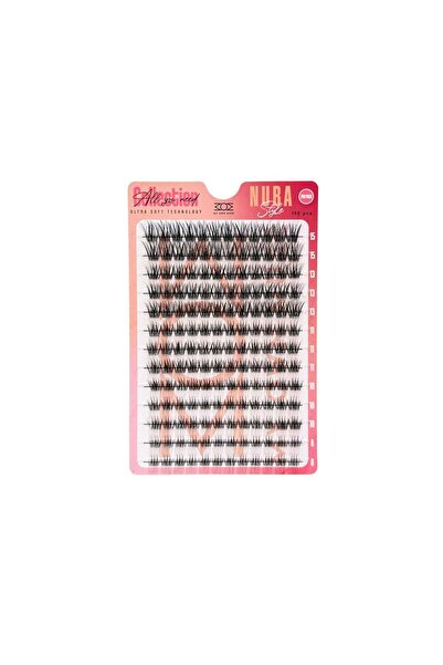 MYOWNMUSE False Eyelashes Silk Clusters Curvature C 156 pcs - NUBA PRO PACK